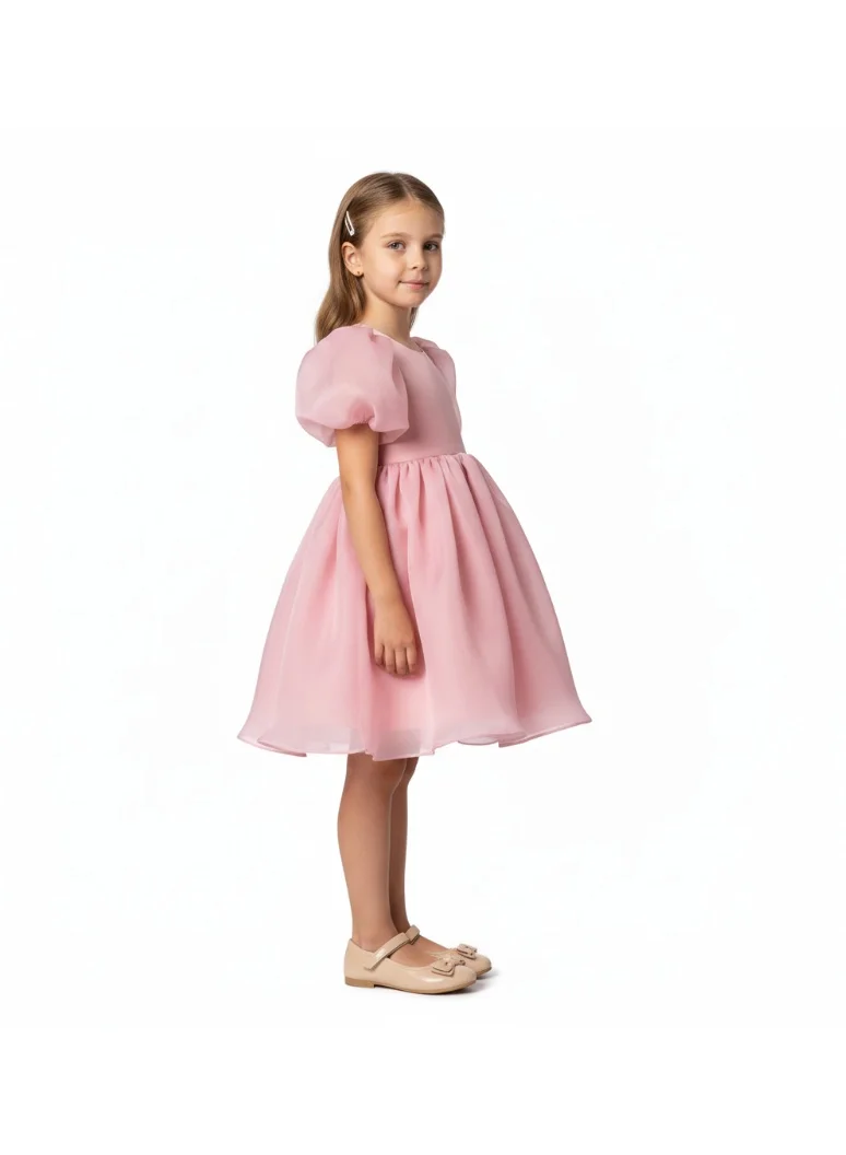 D'Daniela Tulip Party Dress - Light Pink